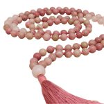 Rhodonite with Rose Quartz Compassion Mala