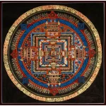 Kalachakra Mandala Black Painting