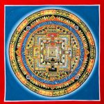 Blue kalchakra Thangka